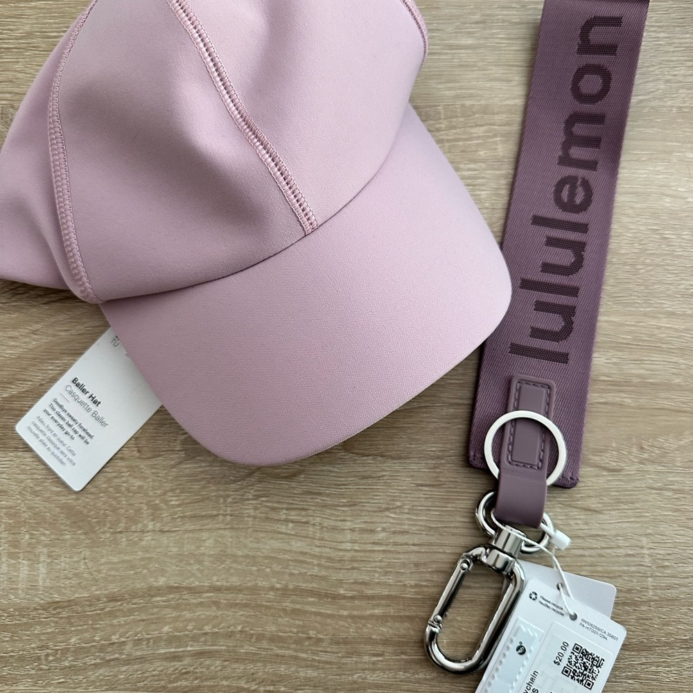 Lululemon baller & never lost keychain Set